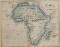 Antique map of Africa by Hall, Sidney