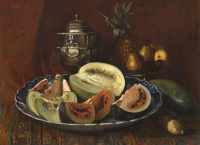 Still life with Melons by Oerder, Frans David