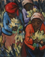 Flower pickers by Niemann, Hennie
