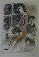 Le corsage violet [The purple bodice] by Chagall, Marc