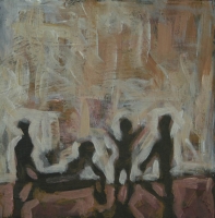 Silhouette of people dancing by Mqhayi, Fikile