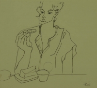 Woman eating by Relly, Tamsin