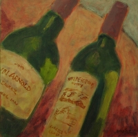 2 wine bottles by Vanyaza, Mandla