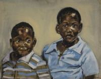 Untitled - 2 young black boys by Dyaloyi, Ricky Ayanda