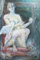 Nude Seated by Baldinelli, Armando
