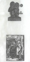 Original Woodcut Ex Libiris by Baldinelli, Armando