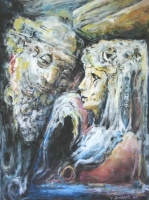 Old Man with Young Girl by Baldinelli, Armando