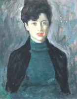 Portrait of a young lady by Baldinelli, Armando