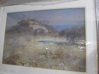 Hill with pool of water by Wiles, Paul