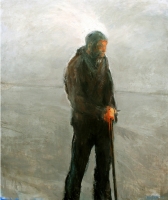 Man with Stick by Hodnett, Noel