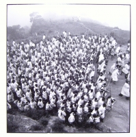 Pilgrims on a 3 day barefoot journey to the holly mountain in KZN, following the founder, Isiah Shembe by Marinovich, Greg