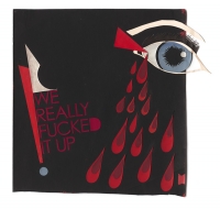 The red wedge (Modernist poster from hypocrites lament) by Clark, Julia Rosa