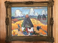 Untitled (rural scene) by Laubser, Maggie  (Maria Magdalena)