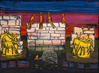 Guinea Fowl, Birds and Buck by Battiss, Walter
