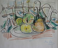 View of harbour - fruit bowl by Stern, Irma