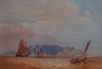 Ships in Table Bay by Bowler, Thomas William