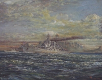 Ship - Vanguard in Table Bay by Cox, Frederik