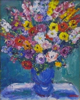 Bouquet in vase by Batha, Gerhard