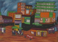 Town scene by Bambo, Lucas