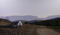 Dust road and farm house by Bonney, Peter