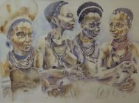 4 African women by Khumbulani