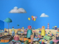 Six balloons by de Lange, Adriaan