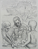 Untitled 3 boys by Coetzee, Cyril