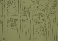 Sketch of trees by Relly, Tamsin