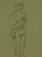 Seated woman by Relly, Tamsin