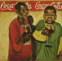 2 people drinking wine by Dyaloyi, Ricky Ayanda