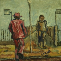 2 men in township by Fulani, Ernest
