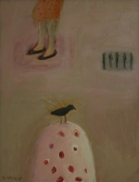 Black bird & a womans legs by Hyslop, Diana