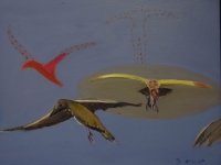 Birds in flight by Hyslop, Diana