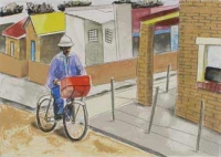 Postman by Nhlengethwa, Sam