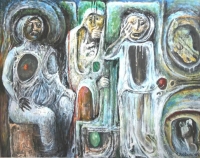 The Three Patron Saints by Baldinelli, Armando