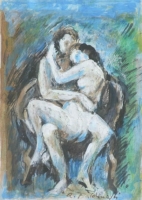 Sketch:Lovers (Bozzetto) by Baldinelli, Armando