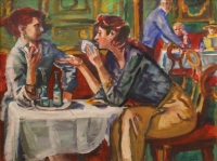 Café scene by Batha, Gerhard