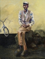 Man with Bicycle by Daneel, Liliyane