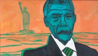 Nelson Mandela in New York by Miller, Amos
