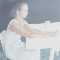 Girl in white by Benade, Hanneke