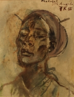 Ovahimba head by Kampte, Fritz