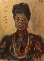 African woman by Kampte, Fritz
